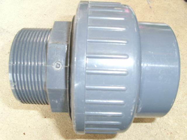 3-delige PVC koppeling 2"x63mm